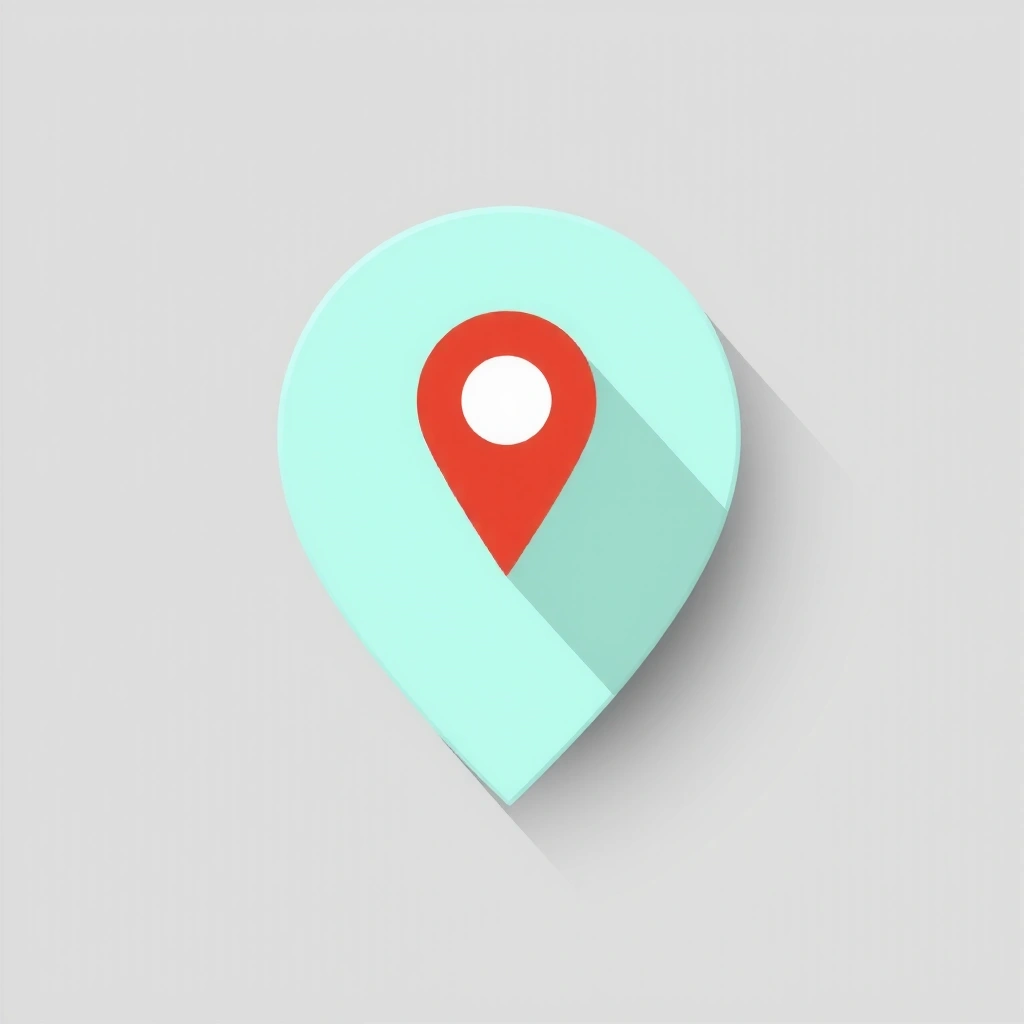 Ikona mapové značky s adresou, symbolizující fyzické umístění.