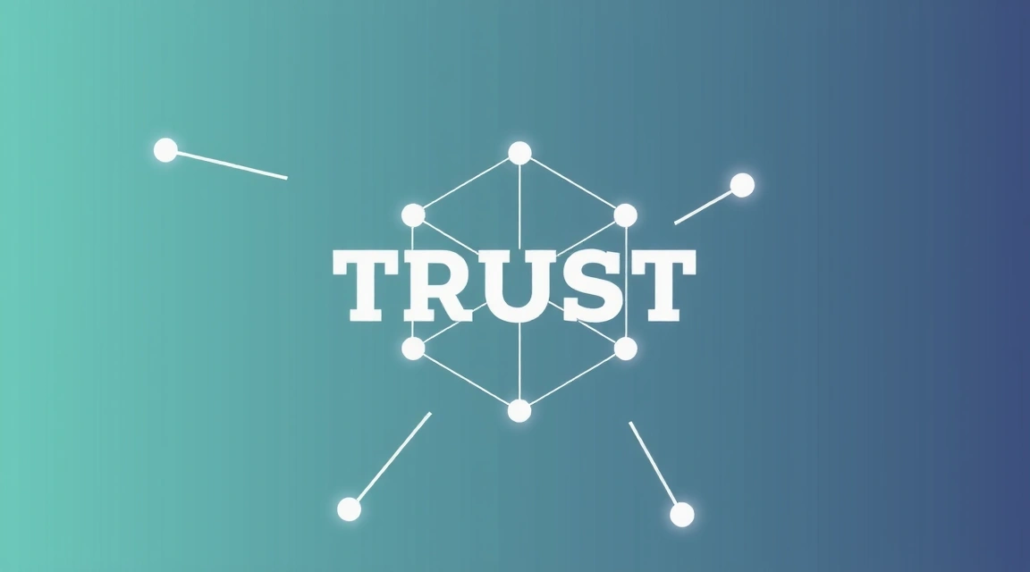 Abstraktní obrázek reprezentující důvěru, znalosti a inovace v moderním designu